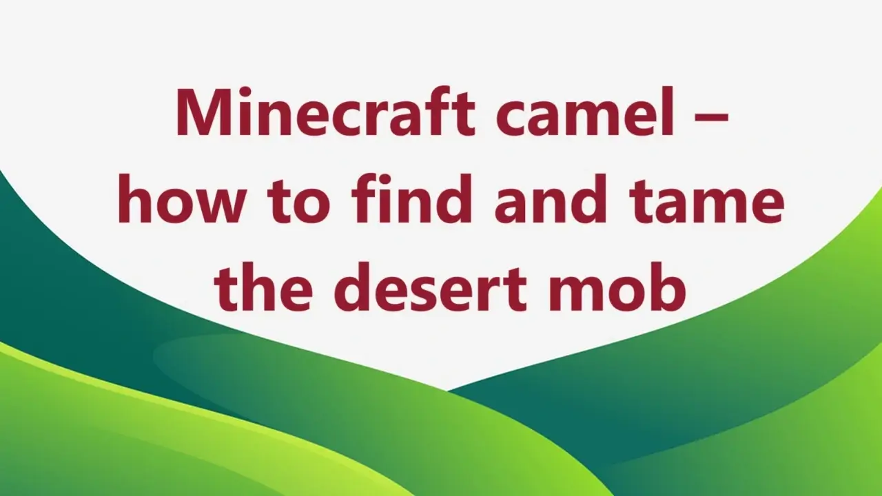 Minecraft camel